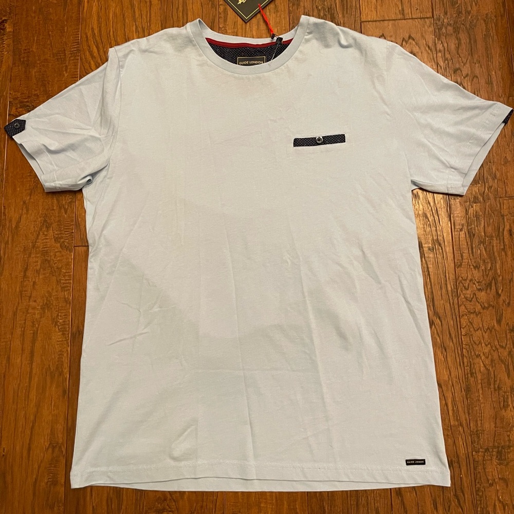 NWT Guide London tshirt size XL light blue